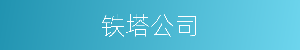 铁塔公司的同义词