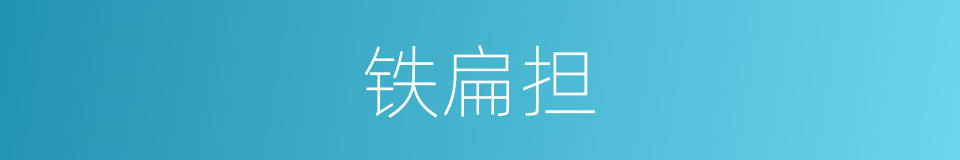 铁扁担的同义词