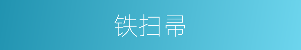铁扫帚的意思