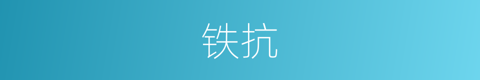 铁抗的同义词