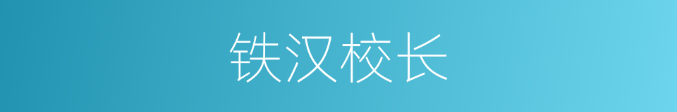 铁汉校长的同义词