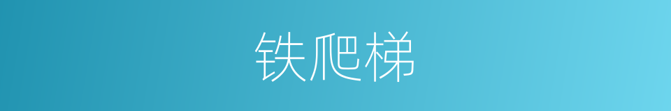 铁爬梯的同义词