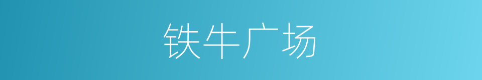 铁牛广场的同义词