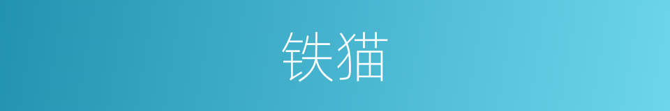 铁猫的意思