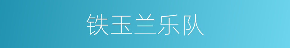 铁玉兰乐队的同义词