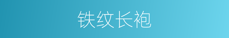 铁纹长袍的同义词