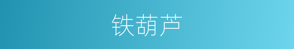 铁葫芦的同义词