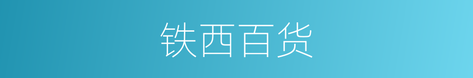 铁西百货的同义词