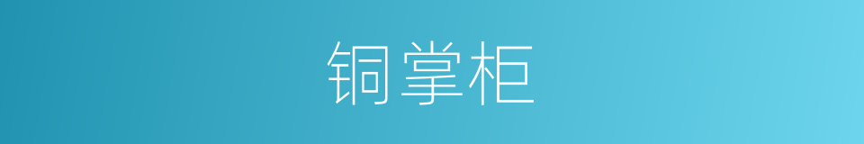 铜掌柜的同义词
