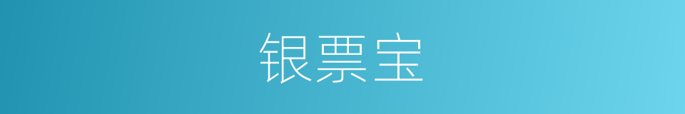 银票宝的同义词