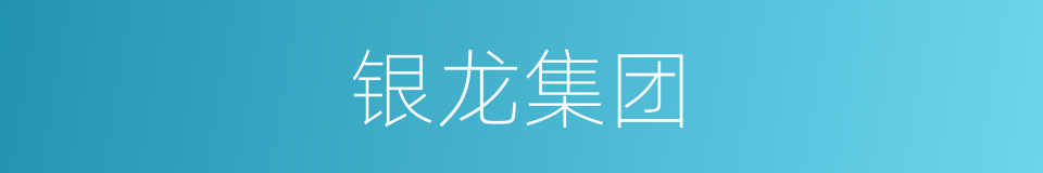 银龙集团的同义词