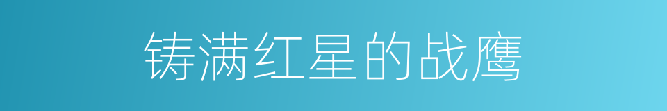铸满红星的战鹰的同义词