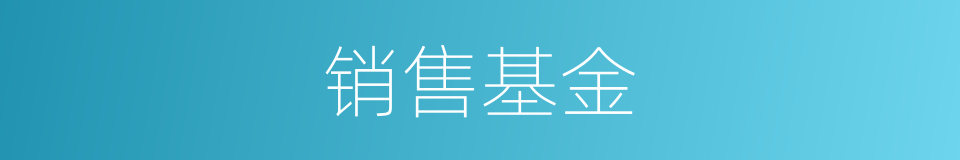 销售基金的同义词