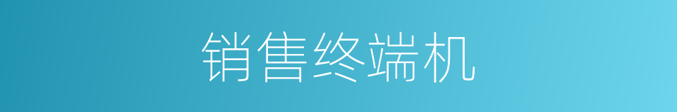 销售终端机的同义词