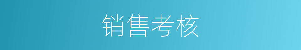 销售考核的同义词