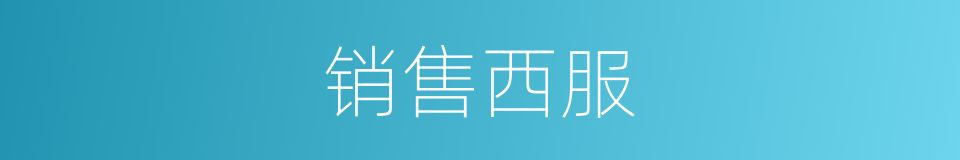销售西服的同义词