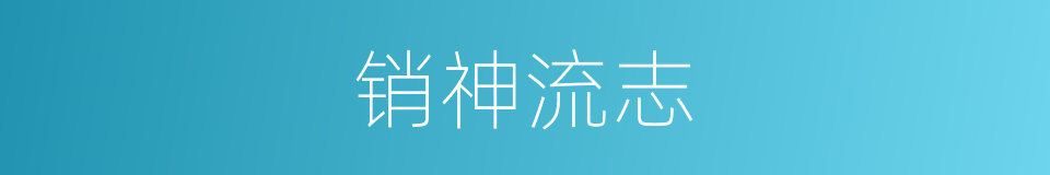 销神流志的意思