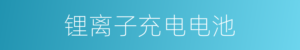 锂离子充电电池的同义词