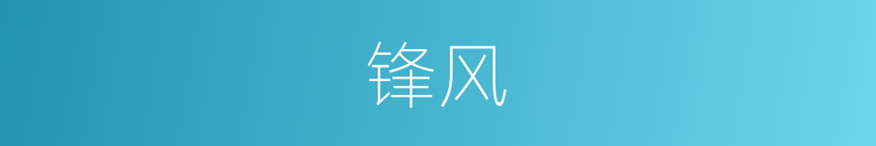 锋风的同义词