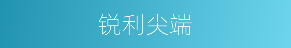 锐利尖端的同义词