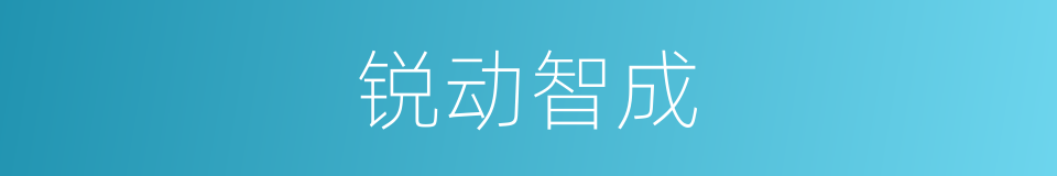 锐动智成的同义词