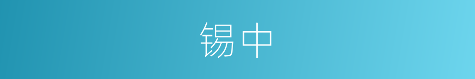 锡中的同义词