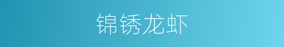 锦锈龙虾的同义词