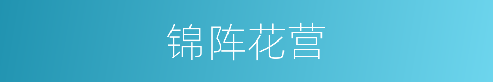 锦阵花营的意思