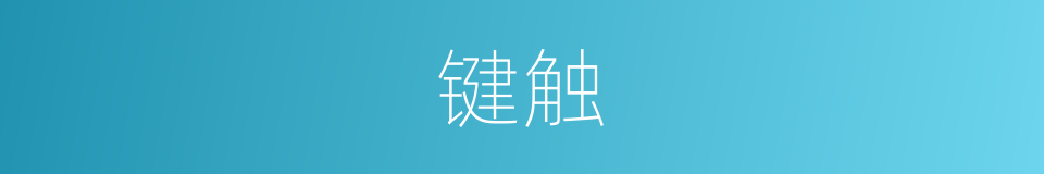 键触的同义词