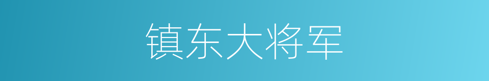 镇东大将军的同义词