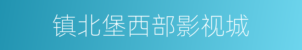 镇北堡西部影视城的同义词
