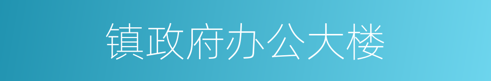 镇政府办公大楼的同义词