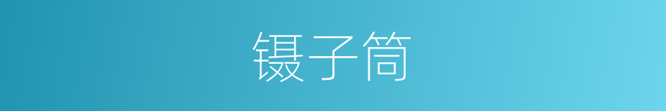 镊子筒的同义词