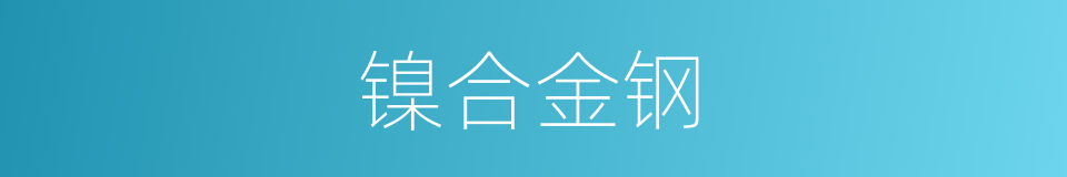 镍合金钢的同义词