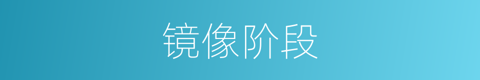 镜像阶段的同义词