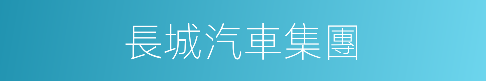 長城汽車集團的同義詞