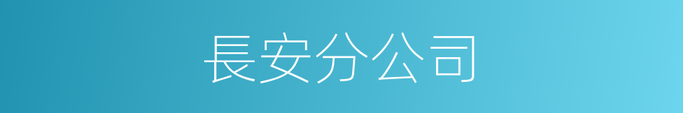 長安分公司的同義詞