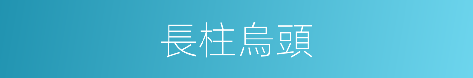 長柱烏頭的同義詞