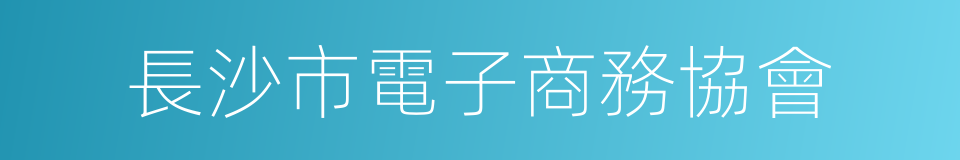 長沙市電子商務協會的同義詞