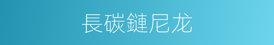 長碳鏈尼龙的同義詞