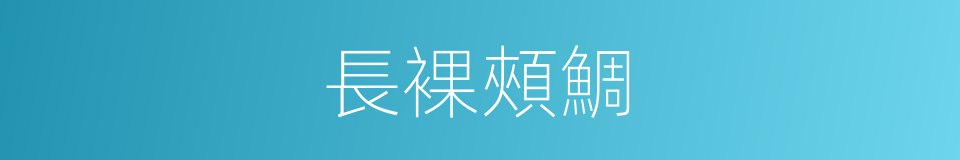 長裸頰鯛的同義詞