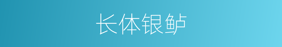 长体银鲈的同义词