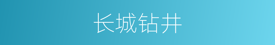 长城钻井的同义词