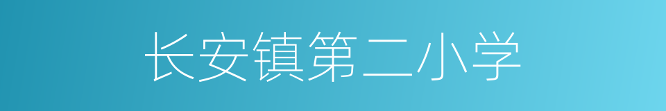 长安镇第二小学的同义词