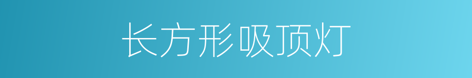 长方形吸顶灯的同义词