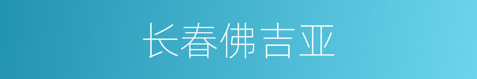 长春佛吉亚的同义词