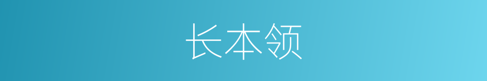 长本领的同义词