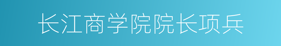 长江商学院院长项兵的同义词