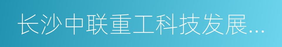 长沙中联重工科技发展股份有限公司的同义词