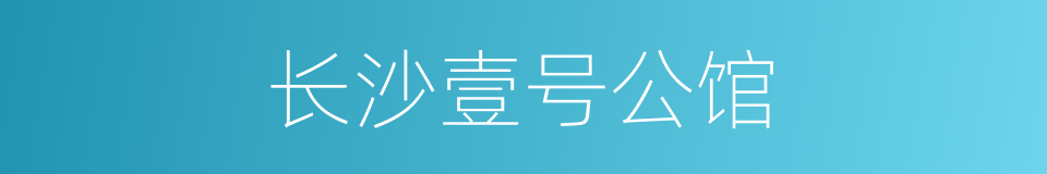 长沙壹号公馆的同义词